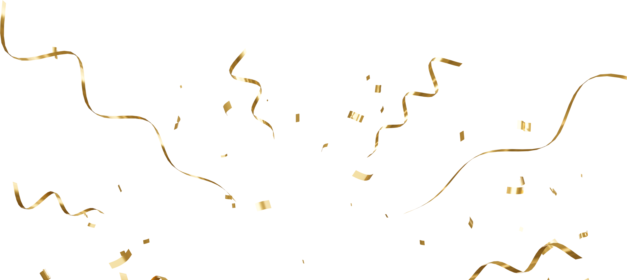 Floating Gold Confetti
