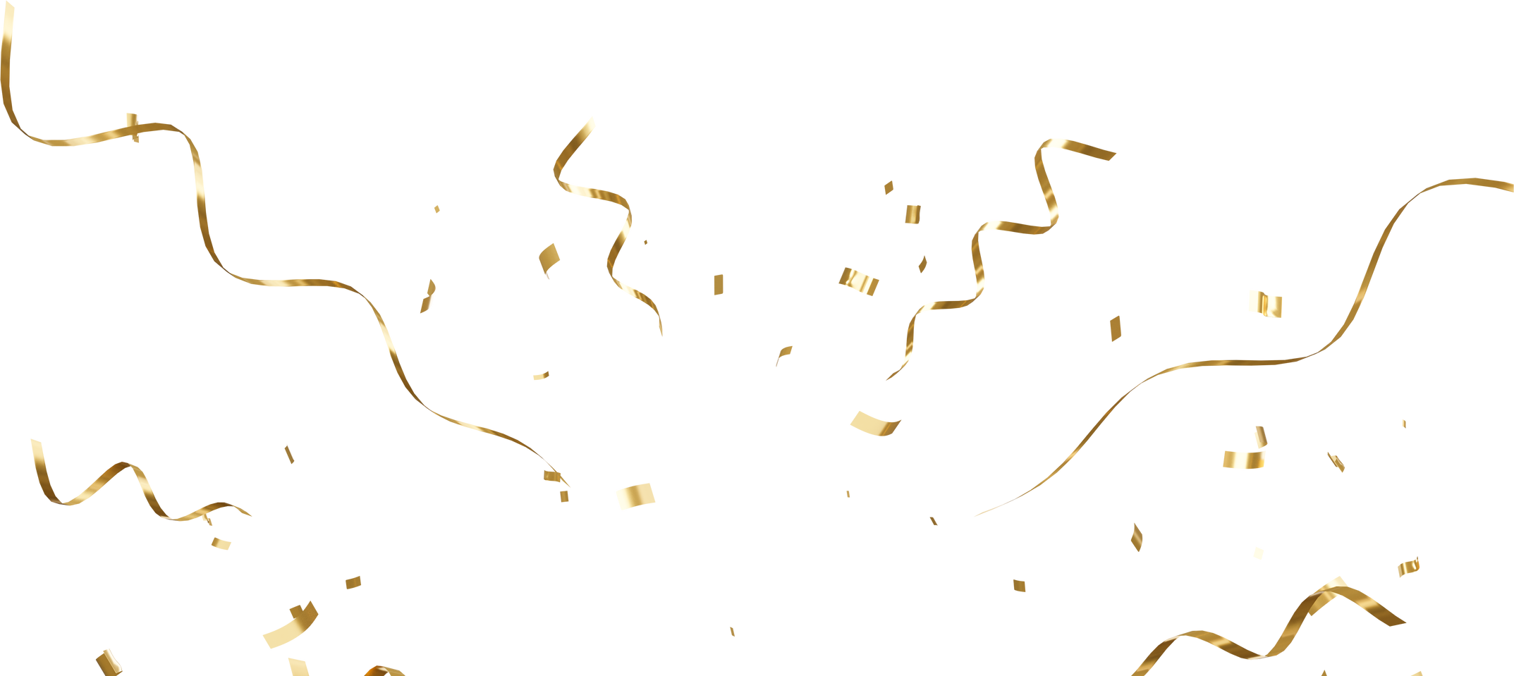 Floating Gold Confetti